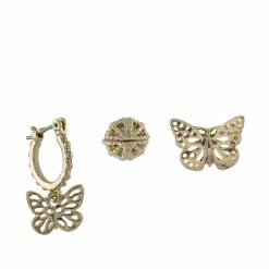 Jewelry Marchesa Notte Butterfly Trio Filigree Stud Earring Set