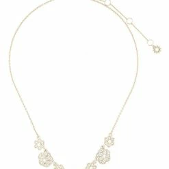Jewelry Flower Filigree Charm Necklace