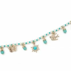 Jewelry Charm Detail Frontal Necklace