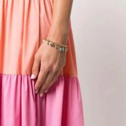 Jewelry Charm Detail Chain Bracelet