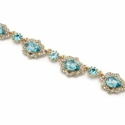 Jewelry Pear Stone Embellished Charm Necklace