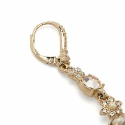 Jewelry Oval Double Drop Earrings