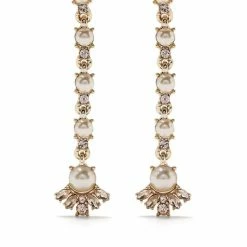 Jewelry Pearl Linear Earring