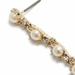 Jewelry Pearl Linear Earring