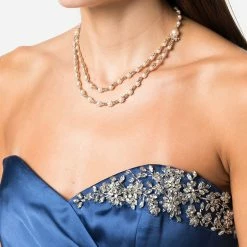 Jewelry 2 Row Pearl Collar