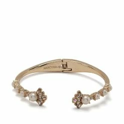 Jewelry Pearl Open Hinge Cuff