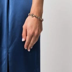 Jewelry Floral Cluster Flex Bracelet