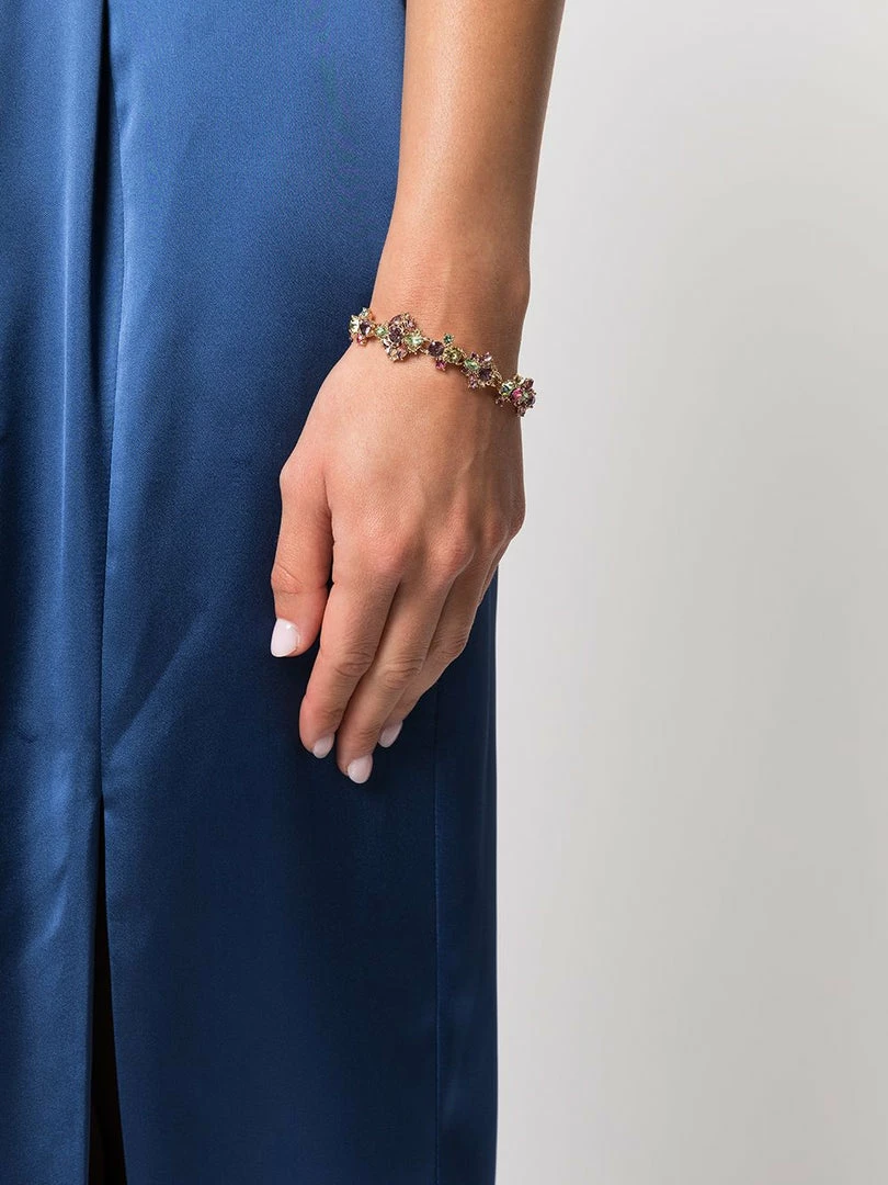 Jewelry Floral Cluster Flex Bracelet