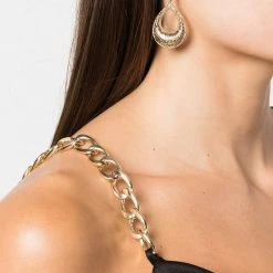 Jewelry Domed Open Filigree Drop Earrings