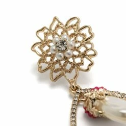Jewelry Orbital Flower Pearl Drop