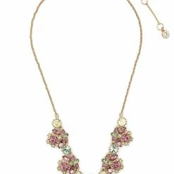 Jewelry 16in Cluster Frontal Floral Necklace