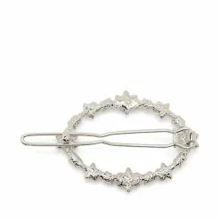 Jewelry Oval Flower Barrette