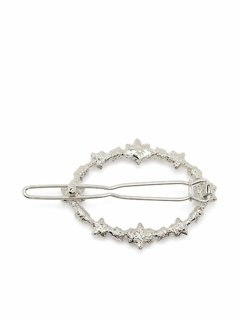 Jewelry Oval Flower Barrette