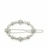 Jewelry Oval Flower Barrette