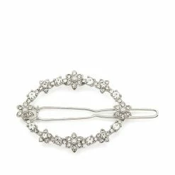 Jewelry Oval Flower Barrette
