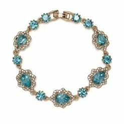 Jewelry Drop Charm Crystal Embellished Bracelet