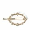 Jewelry Oval Flower Barrette