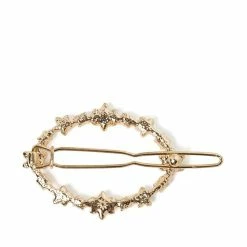 Jewelry Oval Flower Barrette