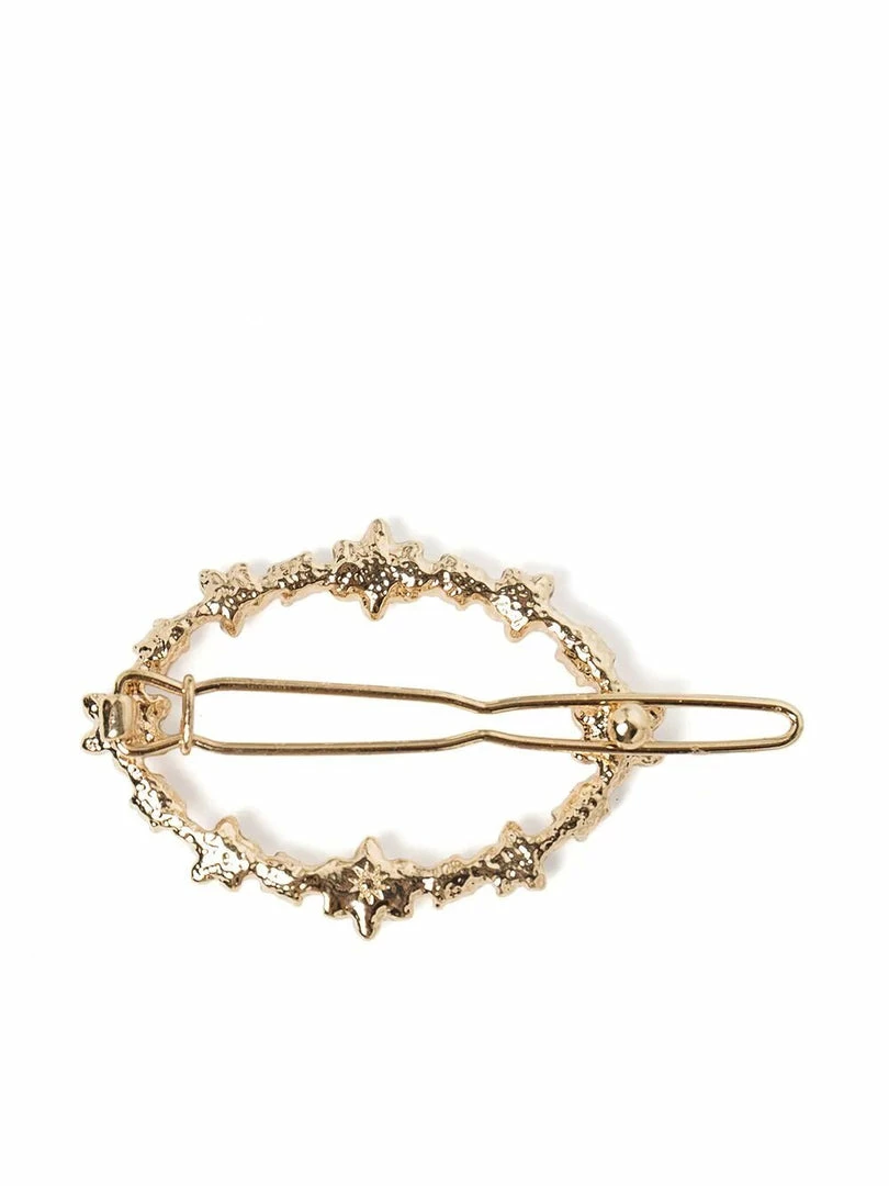 Jewelry Oval Flower Barrette