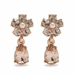 Jewelry Floral Drop Earrings