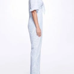 Marchesa Notte Linen Jumpsuit