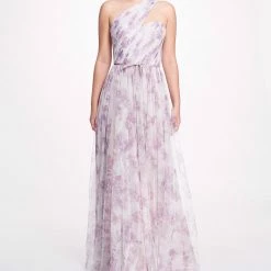 Marchesa Notte Bridesmaids Capri Printed