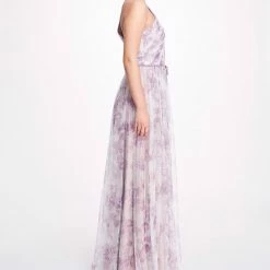 Marchesa Notte Bridesmaids Capri Printed