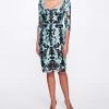 Marchesa Notte Embroidered Tulle Cocktail Dress New Arrivals