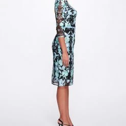 Marchesa Notte Embroidered Tulle Cocktail Dress New Arrivals