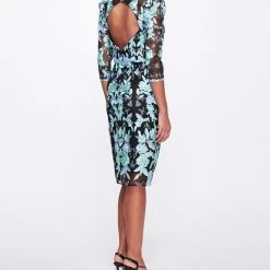 Marchesa Notte Embroidered Tulle Cocktail Dress New Arrivals