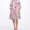 Marchesa Notte Collard Shirt Dress With Balloon Sleeves Daywear