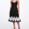 Marchesa Notte Guipure Midi Dress New Arrivals