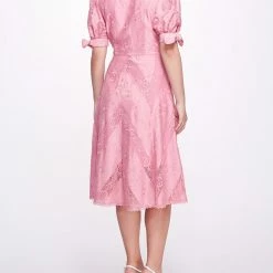 Marchesa Notte Floral Garden Tea Dress