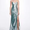 Marchesa Notte The Best Dressed Guest Ruched Lamé Gown