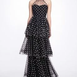 Marchesa Notte Sweetheart Halter Cocktail