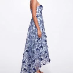 Marchesa Notte New Arrivals Strapless Organza Gown