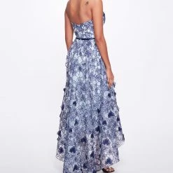 Marchesa Notte New Arrivals Strapless Organza Gown