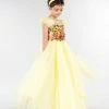 Marchesa Kids The Flower Girl Tulle Gown With Multicolor Flower Embroidery
