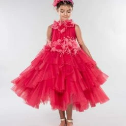 Marchesa Kids Flower Embroidered Tulle Gown The Flower Girl