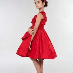 Marchesa Kids The Flower Girl Sculptural Taffeta Gown