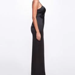 Marchesa Notte Sleeveless Beaded Stretch Charmeuse Column Gown New Arrivals