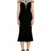Marchesa Velvet Cocktail Dress