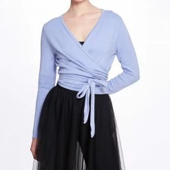 Marchesa Athleisure Anne Wrap Sweater