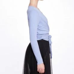 Marchesa Athleisure Anne Wrap Sweater