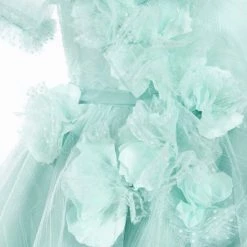 Marchesa Kids Flower Embellished Crinkled Tulle Dress The Flower Girl