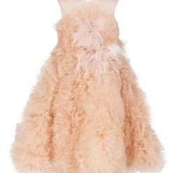 Marchesa Kids The Flower Girl Embellished Rose Motif Tulle Gown