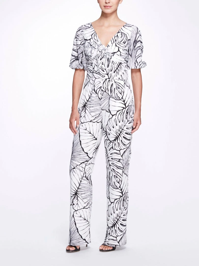Marchesa Notte Linen Jumpsuit