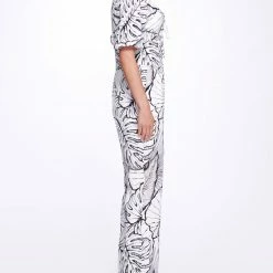 Marchesa Notte Linen Jumpsuit