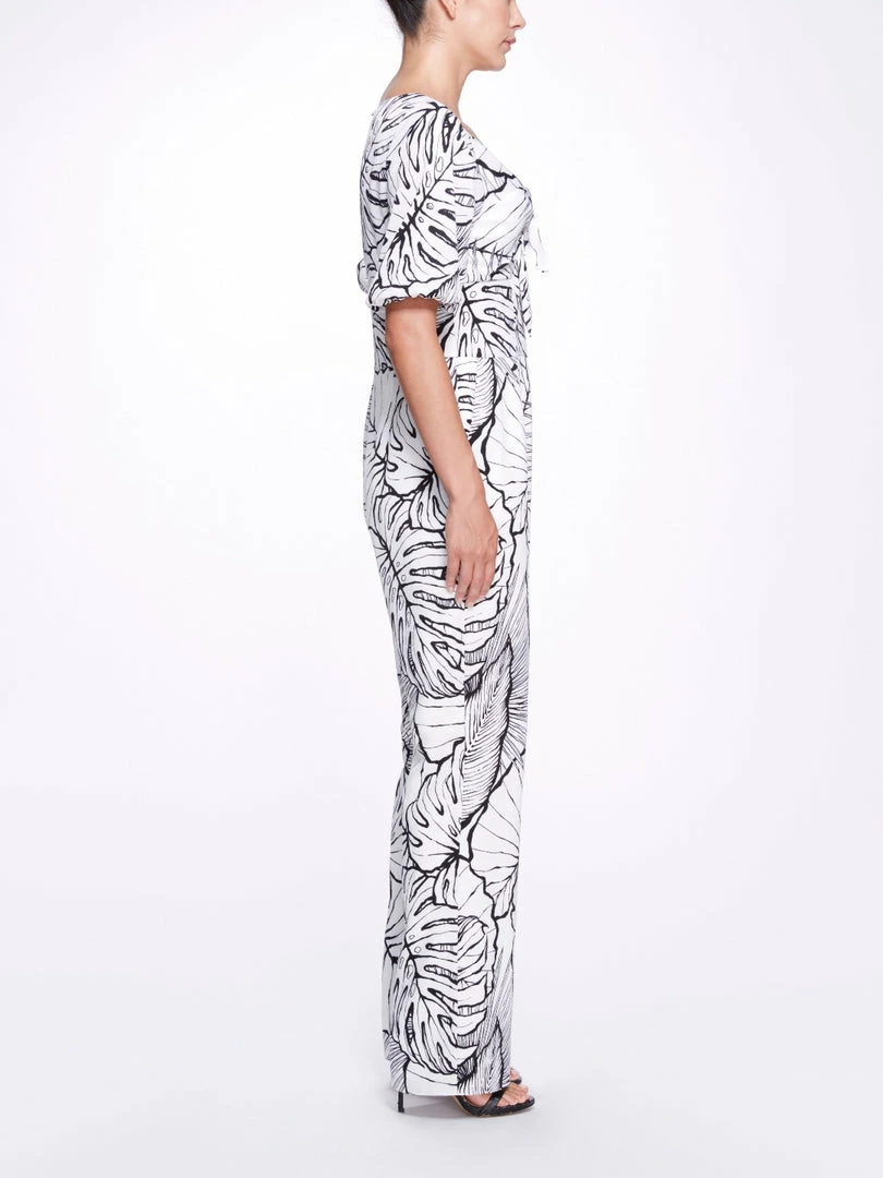 Marchesa Notte Linen Jumpsuit