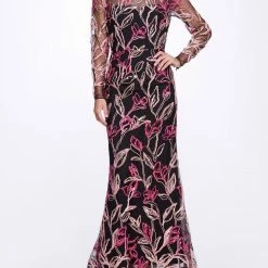 Marchesa Notte Sequin Tulle Gown